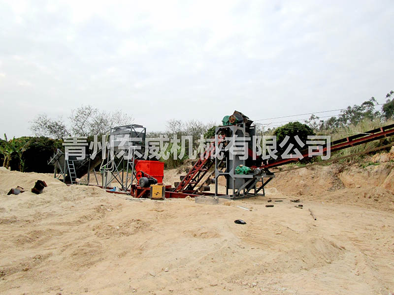 广东深圳地基沙破碎挖斗洗沙机