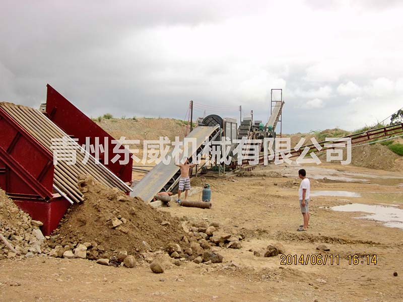 120m³挖斗洗沙机生产线
